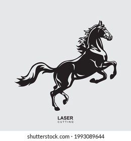 Horse vector for wall decoration	