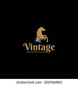 Estilo vectorial de diseño de logotipo vintage