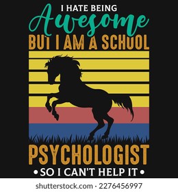Horse vintage tshirt design vector design 