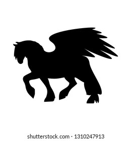 horse with wings, Pegasus,vector illustration