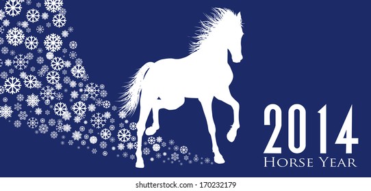 Horse  Year 2014 design. EPS 10
