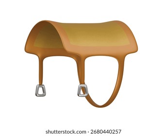 horseback icon 3d illustration render