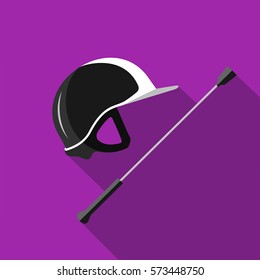 horseback riding purple
