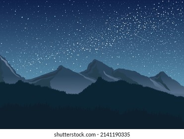 Horseback riding at sunset. Vector silhouette of a cowboy with gun on a horse.