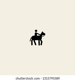 Horseback Riding vector icon