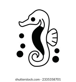 Horsefish Vector icon which can easily modify or edit

