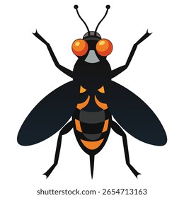Horsefly vector on white background.
