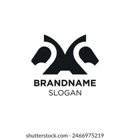 Horsehead logo, vector and illustration