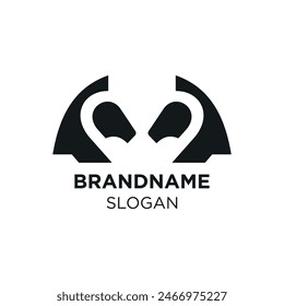 Horsehead logo, vector and illustration