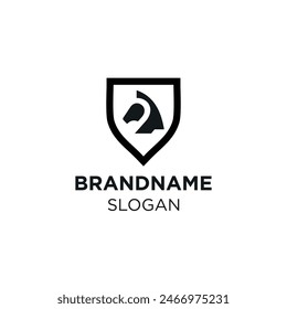 Horsehead logo, vector and illustration