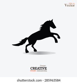 horse.horse icon.vector illustration.