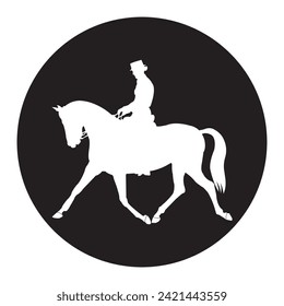 Horseman icon vector illustration symbol design