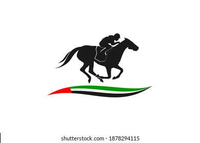 Horseman Logo Silhouette Design Horse Race Stock Vector (Royalty Free ...