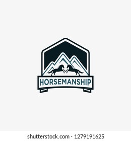 Horsemanship. Horse Cowboy, Mountain illustration