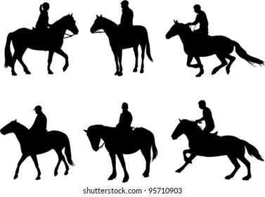 horsemen silhouettes