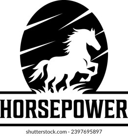 horsepower idea vector logo design