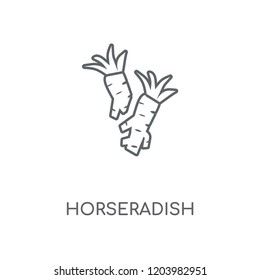 Horseradish linear icon. Horseradish concept stroke symbol design. Thin graphic elements vector illustration, outline pattern on a white background, eps 10.