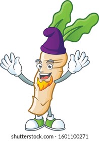 Horseradish mascot cartoon style as an Elf
