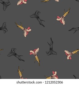Horseradish vector retro coloured pattern for web, textile, branding, t-shirts, cards, craft
