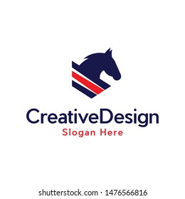 Horses Animal Wildlife Freedom Creative Logo