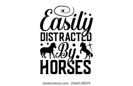 Horses -Designer T-Shirts vector  illustrator eps