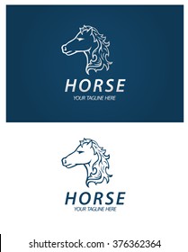 Horses head Logo Template