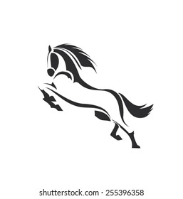 horses icon - vector design