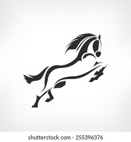 horses icon - vector design