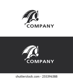 horses icon - vector design
