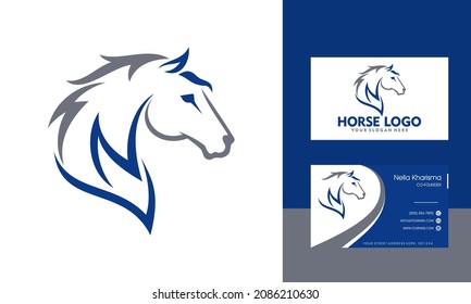 Horses Logo Design Vector illustration