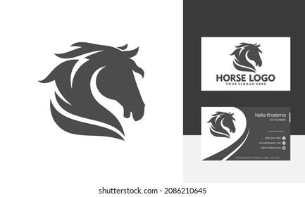 Horses Logo Design Vector illustration