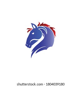 Horses Logo and icon Vector illustration