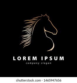 Horses Logo Vector illustration design.
