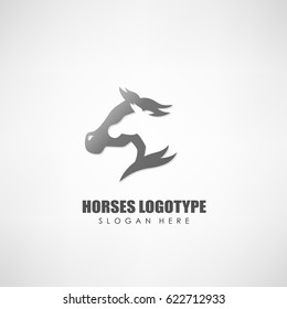 Horses logotype, Suitable for company logotype, and other. Vector illustration