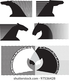 horses past of design, label