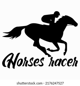 Horses racer Horse t shirt and mug design vector illustration