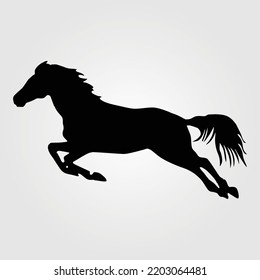 Horses Silhouette Equine Horse Pony Jumping On Equestrian Sport Competition