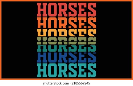 Horses Texture SVG T-shirt Design.