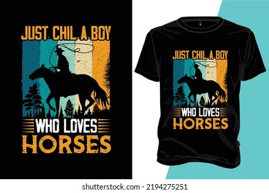 Horses T-shirt Design. T-shirt Vector Template, Print Template, typography quotes, illustration, vector T-shirt