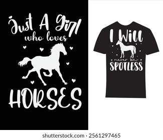 Horses typography T-Shirt Design bundle, Illustration With Hand-Lettering And Decoration Elements