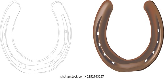 horseshoe antique and rusty accessory