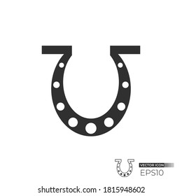 horseshoe building icon. Vector icon design isolated. Usable for packaging element, sign, and logo