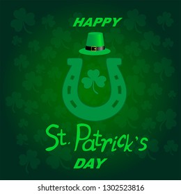 horseshoe card for St. Patrick's Day