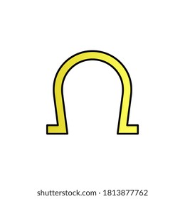 Icono de vector de gradiente de color herradura