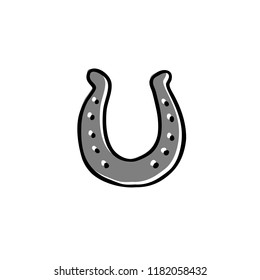 horseshoe doodle icon