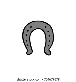 horseshoe doodle icon