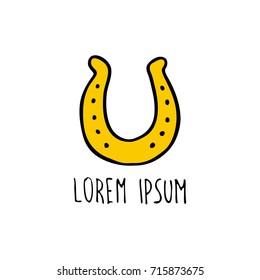 horseshoe doodle icon
