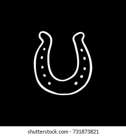 Horseshoe Doodle Icon Stock Vector (Royalty Free) 731873821 | Shutterstock