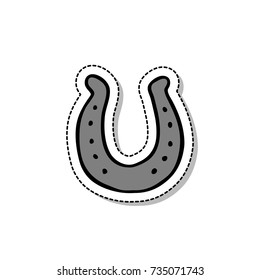 horseshoe doodle icon