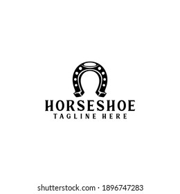 Horseshoe Element Logo Template Vector